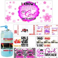 1/5pcs bundle Monster trucks Super Dad Style UV DTF Sticker DIY Decals 3D transfer uvdtf tumbler sticker 16oz uv dtf cup wrap