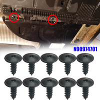 10Pcs 5mm Black Torx Screw Car Engine Under Cover Splash Guard Self-tapping Screws For Audi A4 A3 A5 A6 A7 A8 Q5 VW Golf Passat