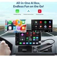 Ottocast Play2Video Ultra Ai Box Wireless CarPlay Android Auto Adapter Built in Youtube Netflix IPTV for Car with Wired Carplay