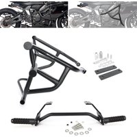 Motorcycle Stunt Cage Engine Guard Crash Bar & Rear Footrests Subcage Step plate Stunt Protection YZF-R7 2021-2025 For Yamaha