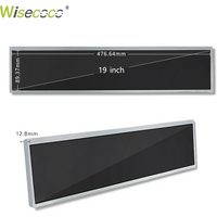 Wisecoco 19'' 1920*360 Ultra Wide Stretched Bar LCD Werbung Display Regal Rand Arcade Bildschirm