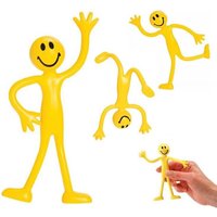 2PCS Novelty Gifts Funny Expression Bendy Men Party Favors Kids Toys Cool Gadgets Juguetes Nnovedosos Para Niños