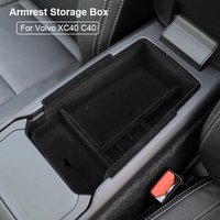 For Volvo XC40 C40 Center Console Organizer Armrest Storage Box Pallet Container Holder Tray Cars 2019 2020 2021 2022 2023 2024