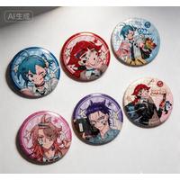 Welcome to Demon School! Iruma-kun Mafia AU Asmodeus Favote Acrylic Can Badge Figure Keychain backpack pendant Collection Gift