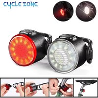 Bike Light Mini Warning Taillights Rechargeable Night Riding Safety Taillight COB Bicycle Front Rear Lamp LED Cycling Headlamp