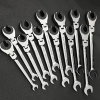 MeaccelerFlex-Ensemble de Clés à Cliquet Professionnelles en Acier Chromé Vanadium, Kit Soufflé à Tête Soufflée, 8-30mm
