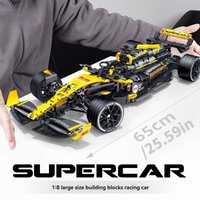 1650pcs Technical Super Racing 1:8 Car Building Blocks Racing Renault Vehicle, kit assembly model Bricks toy for birthday gift