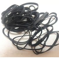 100Pcs Big Black Rubber Bands Strong Rubber Ring Stretchable Sturdy Rubber Elastic Band Office Home Packaging Supply Rubber Tie
