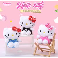 Genuine Sanrio Hello Kitty Cute Girl Keychain Car School bag Pendant Kids Plush Toys Keyring Plushier Birthday Thanksgiving Gift