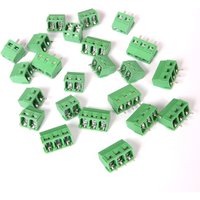 50/100 PCS KF127-5.00/5.08mm KF127-2P KF127-3P Screw 5.0mm Terminal Block 2 Pin 3 Pin Pcb Terminal Block Connector