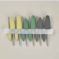 1 Kit Dental HP0412 Silicone Rubber Trimming Polishers Resin Base Hidden Porcelain Zirconia Acrylic Grinding Denture Polishig
