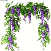 Artificial Wisteria Vine -Used for Wedding and Engagement - Realistic Artificial Wisteria Flowers for Home Garden Decoration