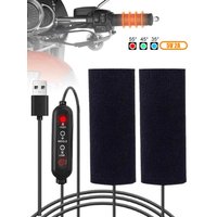 AliExpress NONE 12V 3-Gear Motorcycle Heated Hand Grip Adjustable Thermal E-bike ATV Handlebar Heater Warmer Kit Motorcycle Accessories