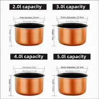 2L 3L 4L 5L latest technology gold rice cooker pot aluminum alloy tank for intelligent rice cookers bowl tank
