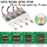 Universal SOP8 WSON8 VSON8 QDFN8 Probe Kit - 4Pcs Spring Pin Flash EEPROM IC Chip Burning Programming Cable image 4
