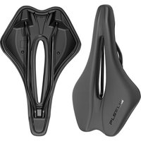 PLSELIS Breathable Hollow Bicycle Seat Cushion Short Nose Competition Style Comfortable Waterproof Nail-Free Suspension Design