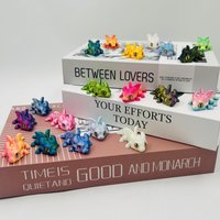 3/10/15Pc 3D Printed Little Flying Dragon Animal Toys Joint Movable Simulated Eye Dragon Animal Figurines Home Office Decoration