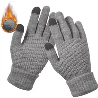 AliExpress Warm Cycling Gloves Touch Screen Gloves Stretch Knit Mittens Imitation Wool Full Finger Thicken for Women Men Winter Warm Scarf