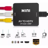 RCA AV to HDTV-compatible Converter AV Video Box 1080P AV2HDTV Video Composite Converter Support For NTSC PAL Output HDTV To AV