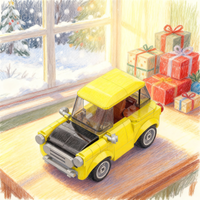 154pcs MOC Mr Bean S Mini Model Building Blocks Construction Assemble Creative DIY Toy Idea Education Christmas Gifts Brick