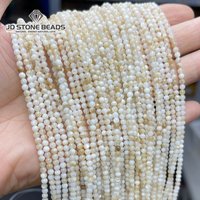 3mm Natural Freshwater Shell Beads Round Loose Spacer Mother Of Pearl Shell Bead For Jewelry Making Necklace Earrings Accessory
