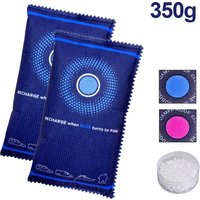 100g/300g Reusable Silicone Dehumidifier Bag Car Interior Wardrobe Room Home Moisture Absorber Dampness Preventer Drying Bag