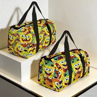 SpongeBob Patrick Star Duffel Bag Cartoon Travel Bag Lightweight Overnight Bag for Teens Gym Carry On Luggage Bag