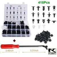 kkjoy 415/100/50Pcs Mixed Size Retainer Clips for Bumper Fender Door Trim Panel