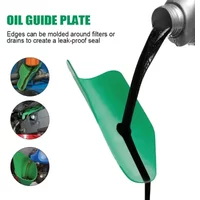 Flexible Draining Tool Foldable Car Funnel Oil Guide Plate Motorcycle Truck Auto Engine Oil Filling Tools Accessories