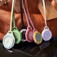 CILOA Octagonal Pocket Watch Multiple Color Options Leather Lanyard Casual Hanging Watch