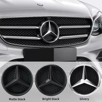 Car Grill Emblem Star Badge Car Front Grill Logo For Mercedes Benz W205 A B C W204 W213 GLA GLK CLA CLS SLK W253 Car ornaments