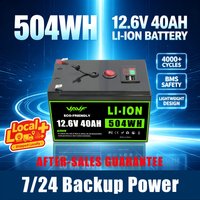 EU Überseelagerbestand 12,6V 40000mAh Lithium-Ionen-Akku mit integrierter Sicherheits-BMS-Platine für netzunabhängige Solarsysteme zu Hause, Marineboote, Wohnmobile, Wohnwagen und