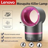 Lenovo Household Mosquito Killer Lamp USB Plug-in Portable Indoor Outdoor Quiet Anti Mosquito Device Electric Shock Zapper 2026