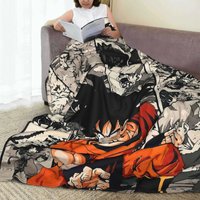 Dragon Ball DragonBall Blanket Warm Cozy Fluffy Throw Blankets for Bed Inch Multiple Sizes Rug Piece