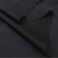 Tissu de doublure noir, tissu noir de couleur unie en polyester fin, tissu de doublure en taffetas au mètre, adapté aux sacs ou aux vêtements