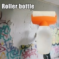 Reusable Putty Paste Roller Brush Wall Repair Renovation Tool with Refillable Container - No Putty Paste Included