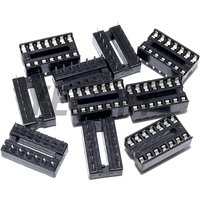 10PCS IC Socket Square hole DIP14 14 Pin Socket