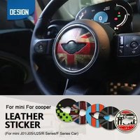 Steering Wheel Stickers For Mini cooper Accessories For R50 R52 R53 R55 R56 R60 R61 F54 F55 F56 F60 J01 U25 Dedicated CarSticker