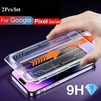 2Pcs Glass For Google Pixel 10a 9a 6a 7 7a 8 9 Pro 8Pro 8a 9Pro XL Screen Protector Tempered Glass With Install Kit