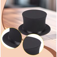 Top Hat for Gentleman Halloween Christmas Costum Portable Collapsible Top Hat for Santa Magician Steampunk Party Dress Up