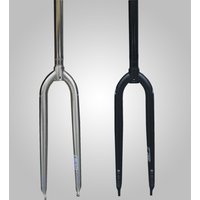 kro DR Cly Steel Hard Fork 26 Inch Titanium Color Brued Mountain Bike Fork Durable Metal Mountain Bike Parts