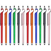 Multifunctional 3 in 1 Phone Holder+Capacitive Stylus+Ballpoint Pens, Mobile Phone Stand Stylus Pens for All Touch Screen Device