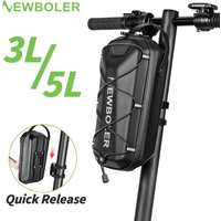 NEWBOLER Electric Scooter Front Bag Handlebar Water Resistant Quick Release 3L/5L EVA Big Capacity Universal Scooter Front Bag