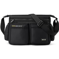 New Men's Nylon Oxford Cloth Messenger Bag Large Capacity Multiple pockets Travel Shoulder Bag Outdoor work Sports Crossbody Bag