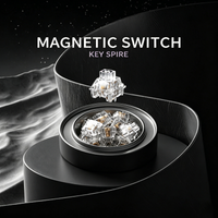 KeyTok NOVA Magnetic Switch HallEffect Transparent RGB Switches HIFI Thocky Mahjong Sound for Esports Magnetic Keyboard Switches