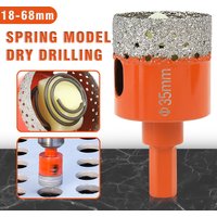 1PC 18-68mm Diamond Brazed Core Dry Drill Bit for Porcelain Tiles Marble Glass Granite Hole Cup Saw Cutter Accessories Cutting