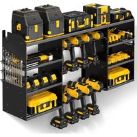 Power Tool Rack Wall-mounted Multifunctional Tool Shelf Heavy Garage Tools Storage Frame Screwdriver Angle Grinder Orage Stand