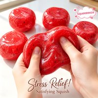 New Handmade 3D Watermelon Slushy Squishy Fidget Toy Ultra Soft Slow Rebound Pinch Realistic Fruit Simulation Tension Relief