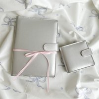A5 A6 A8 SliverGold PU DIY Binder Notebook Cover Diary Agenda Planning Paper Cover School Stationery