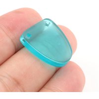 12PCS Candy Color Acrylic Semicircle Connectors D Shaped Earring Parts Abstract Pendant,2Holes Earrings Findings,ACE347